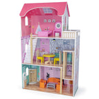 Big Fancy Doll House | 3-Story Wooden Dollhouse with Elevator for Kids