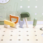 Wooden Tool Bench for Kids | Pretend Play Workbench Set with Tools &amp; Accessories