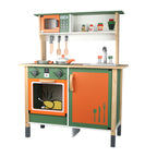 Maya Modern Wooden Kitchen Set for Kids | Pretend Play Kitchenette with Accessories