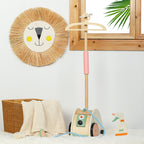 Wooden Garment Steamer Toy for Kids | Preschool Pretend Play Laundry Iron Set