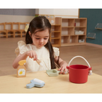 Wooden Cleaning Set for Kids | Pretend Play Cleaning Toy Bucket Set Age 3+