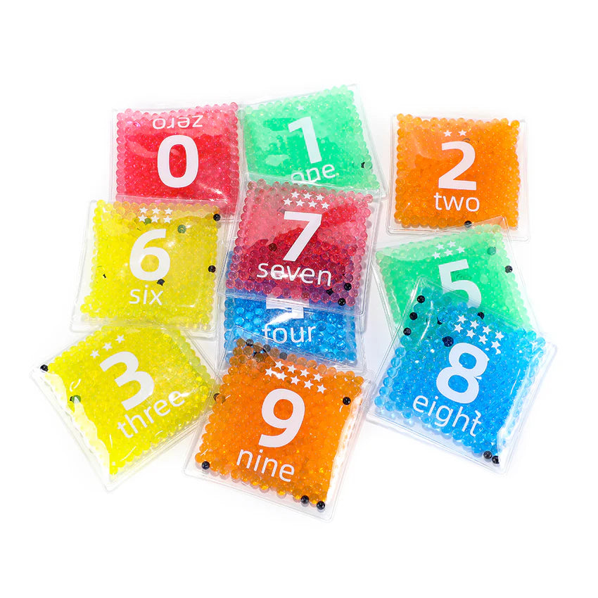 Numbers Jelly Balls 0–9 | Sensory Fidget Toy Set for Kids Motor Skills Learning