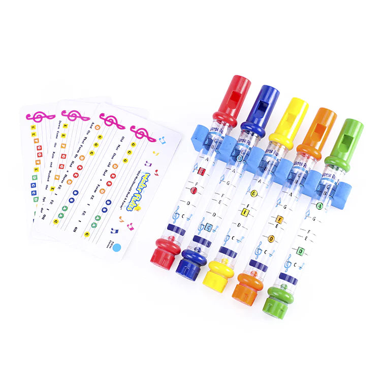 Musical Water Whistle Set 5 Pcs | Bath Time Musical Flute Toy for Kids