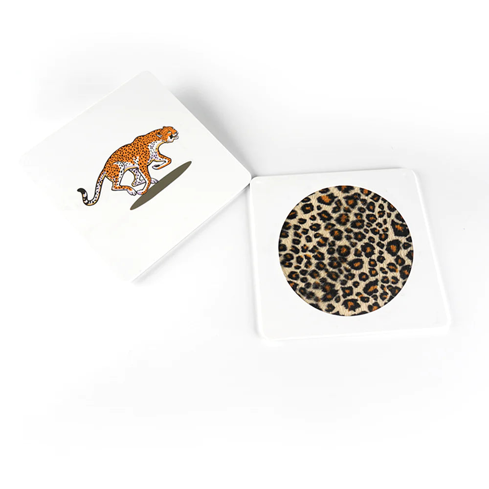 Animal Print Hand Perception Development Mats 6 PCS | Kids Sensory PVC Learning Set