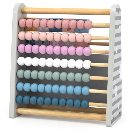 3-in-1 Math Learning Abacus | Wooden Counting & Writing Educational Toy for Kids
