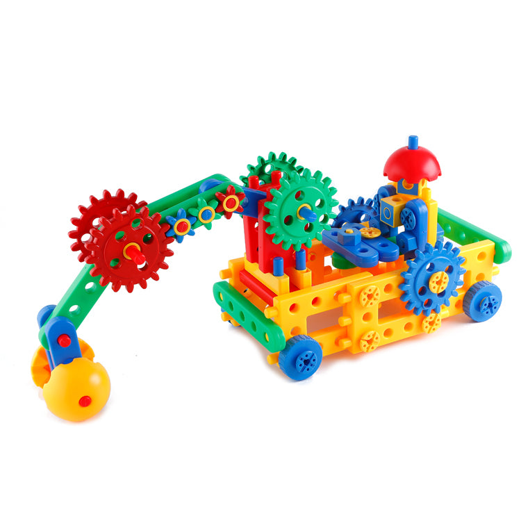 COSSY Engineering Building Blocks 88 Pcs | Kids STEM Construction Educational Toy Set