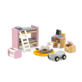 Doll House Kids Bedroom Furniture Set 17pcs | Mini Dollhouse Play Set