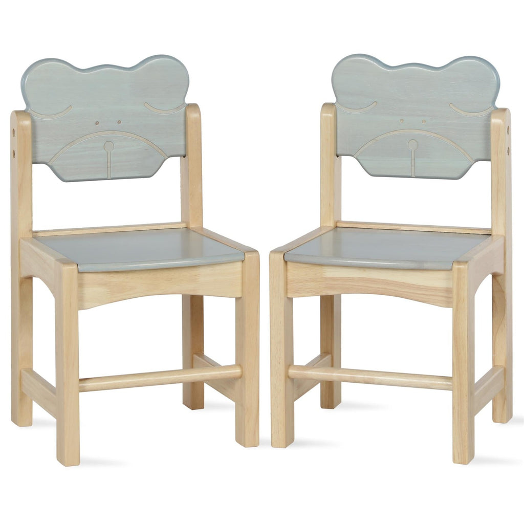 Wooden Animal Chair for Kids | Elephant Bear Panda Solid Beechwood Seating