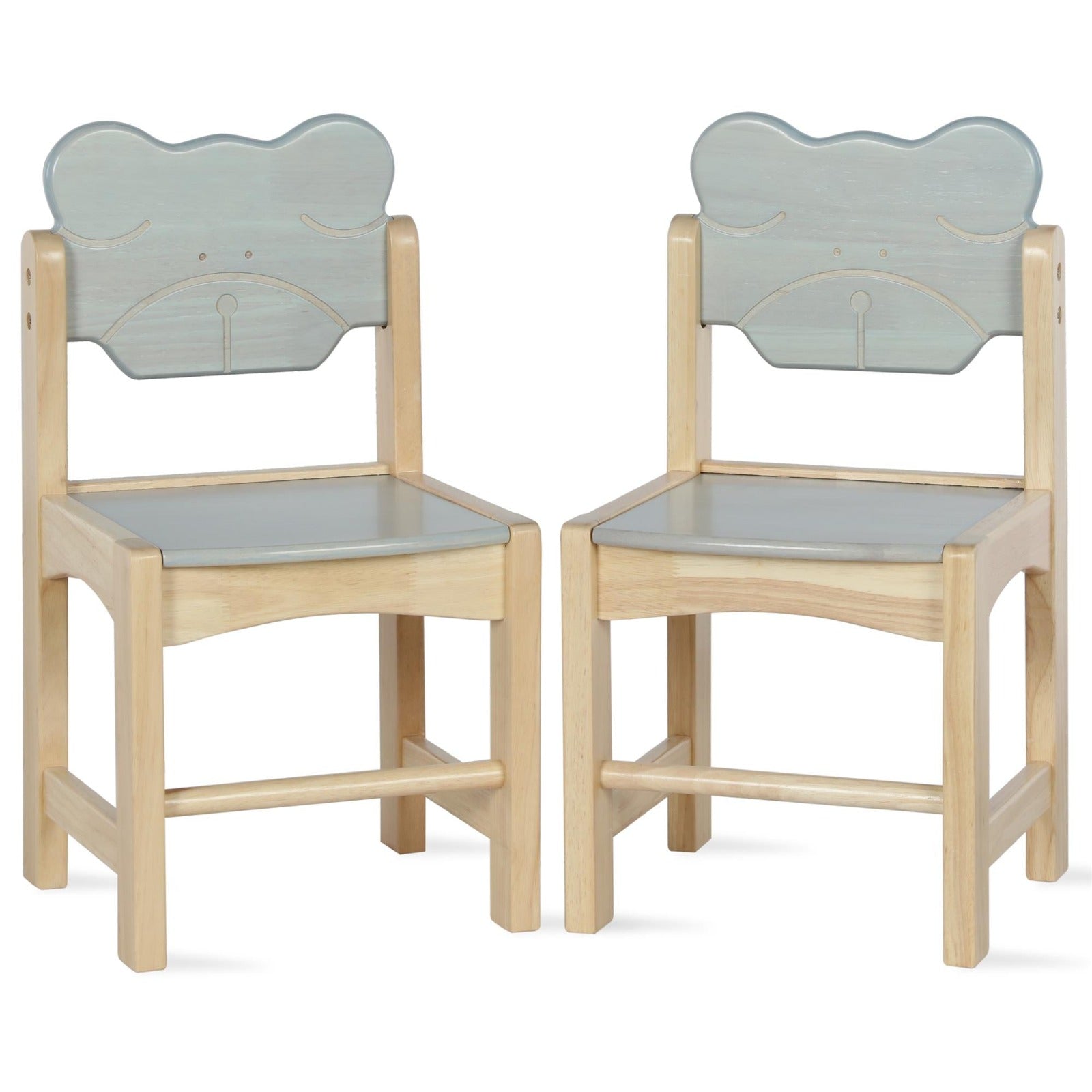 Wooden Animal Chair for Kids | Elephant Bear Panda Solid Beechwood Seating