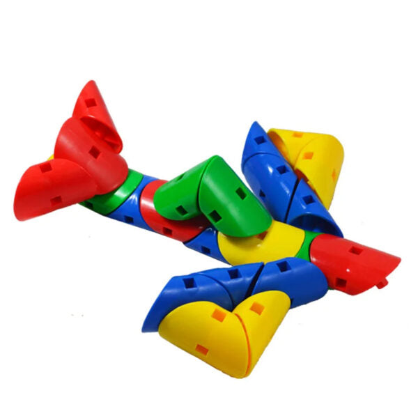 Hatch Manipulative Shapes 100 PCS | Interlocking STEM Building & Fine Motor Toy Set