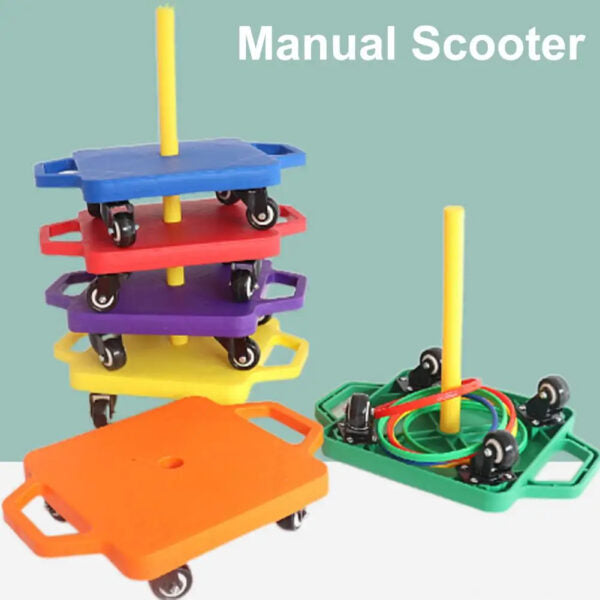 Children Scooter Board | Sensory 360° Rotating Wheel Gym Play Board for Kids