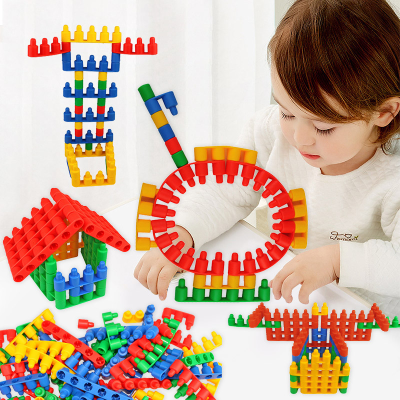Interconnecting Bullets Stacking Blocks 105 Pcs | Kids Montessori STEM Building Toy Set