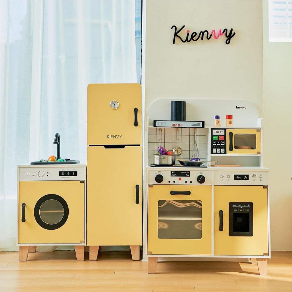 New Wooden Kitchen Playset with Sound, Light & Water | Kids Pretend Cooking Toy