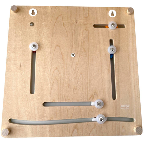 Wooden Calendar with Clock