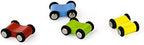 Car Slider Building Toy | Wooden Car Ramp Slider with Mini Cars for Kids 3+