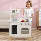Little Chef's Kitchen with Light and Sound | Classic White Wooden Play Kitchen