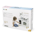 Little Chef's Kitchen with Light and Sound | Classic White Wooden Play Kitchen
