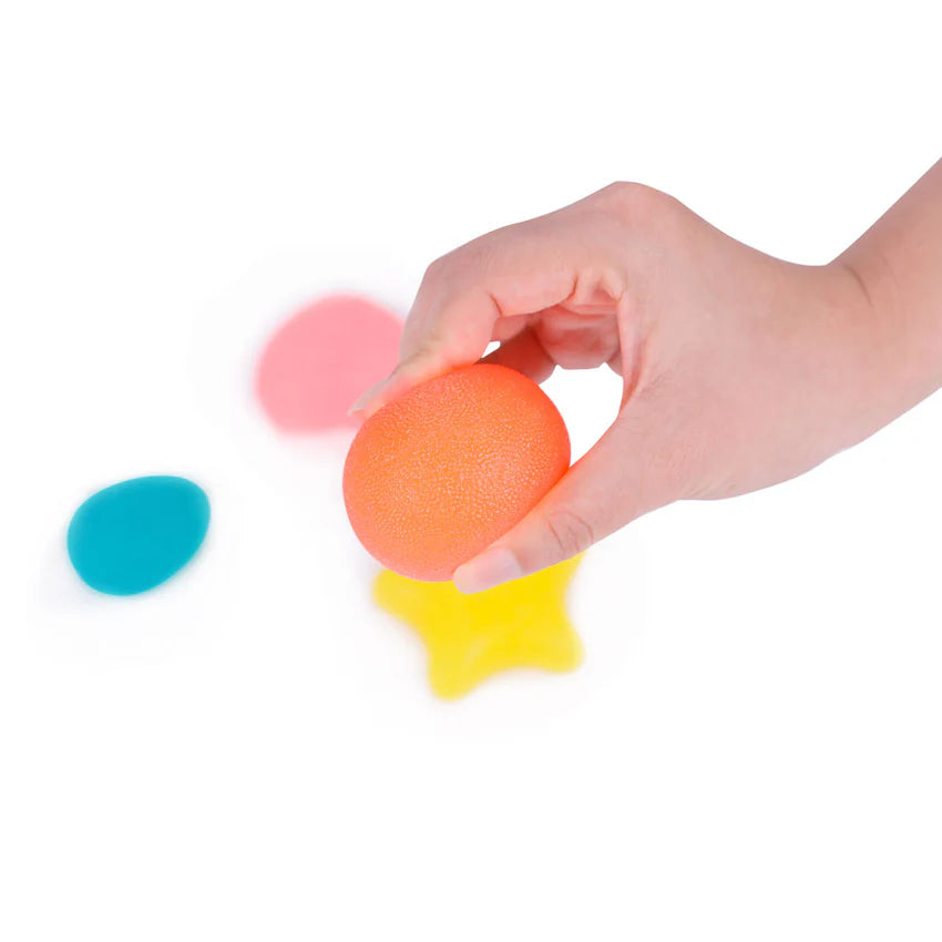 Finger Squeeze Balls 4 Pcs | Stress Relief Sensory Fidget Toys for Kids & Adults