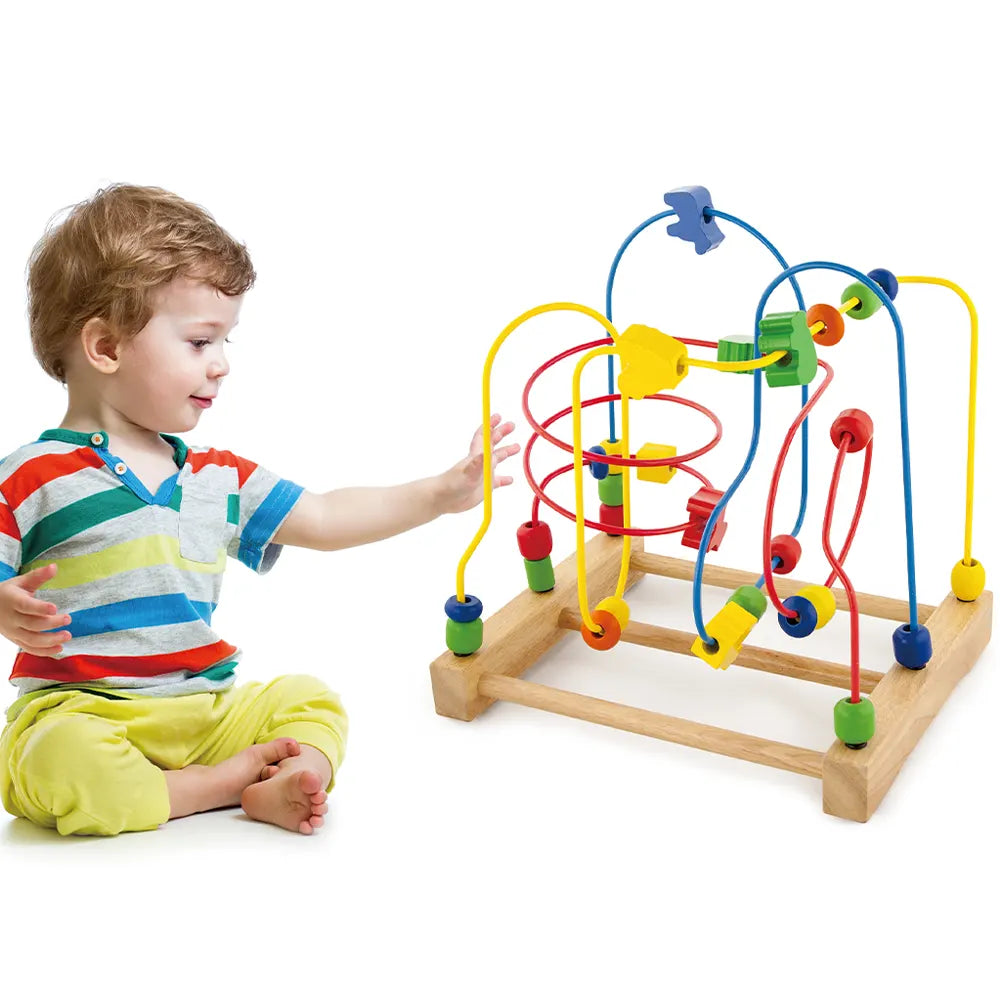 Wooden Farm Bead Maze | Educational Toddler Motor Skills Learning Toy