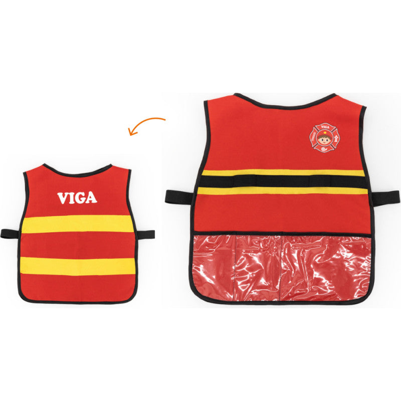 Firefighter Role Play Set (8 Pcs) | Kids Pretend Play Costume & Rescue Toy Kit