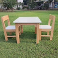 Toddler Chairs & Table Set | Solid Beachwood Kids Furniture Set for Ages 1–5