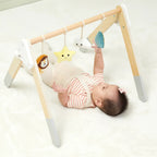 Foldable Baby Play Gym 0M+ | Wooden Activity Gym for Newborn Sensory Play