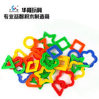 Linking Shapes 185 Pcs | Kids STEM Connecting Building Blocks Educational Toy Set