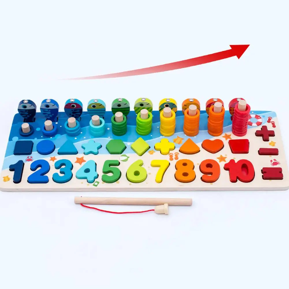 Montessori Smart Math Board | Kids Number Matching & Fishing Learning Toy