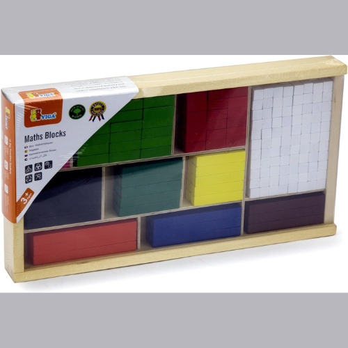 Math Blocks 308 Pcs Set | Wooden Counting & Fraction Learning Educational Toy for Kids