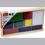 Math Blocks 308 Pcs Set | Wooden Counting & Fraction Learning Educational Toy for Kids
