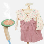 Wooden Garment Steamer Toy for Kids | Preschool Pretend Play Laundry Iron Set