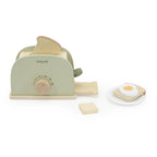 Wooden Toaster Toy Set with Accessories | Pretend Play Kitchen Toy for Kids 3+