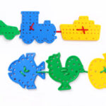 Plastic Lacing Animal Shape 32 Pcs | Montessori Sewing & Learning Activity Toy Set