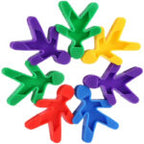 Human Style Interlocking Blocks 100 Pcs | Kids Creative STEM People Connector Toy Set