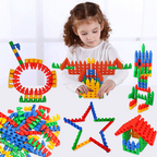 Interconnecting Bullets Stacking Blocks 105 Pcs | Kids Montessori STEM Building Toy Set