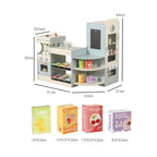 Honey Joy Kids Grocery Store Playset | Wooden Supermarket Pretend Play Set with Cash Register