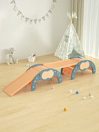 Children’s Indoor Climbing Slide Pikler Set | Montessori Climber Arch & Slide Play Gym