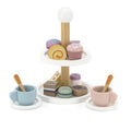 Wooden Afternoon Tea Set Kids | Pretend Play Cake Tea Party Toy