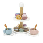 Wooden Afternoon Tea Set Kids | Pretend Play Cake Tea Party Toy