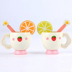 Wooden Sweet Strawberry Tea Set (15 Pcs) | Kids Pretend Play Tea Party Toy