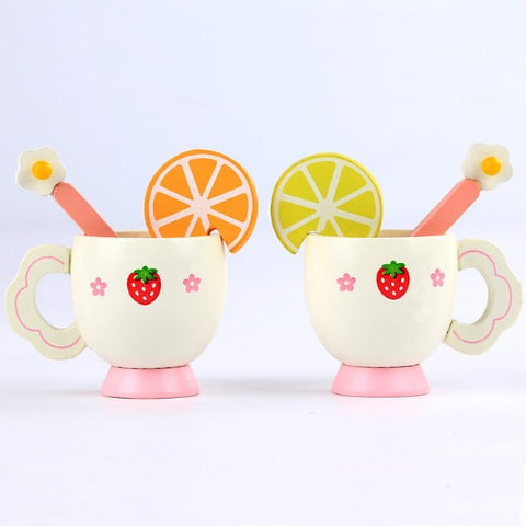 Wooden Sweet Strawberry Tea Set