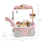 Wooden Ice Cream Cart Mini | Pretend Play Ice Cream Shop Toy for Kids