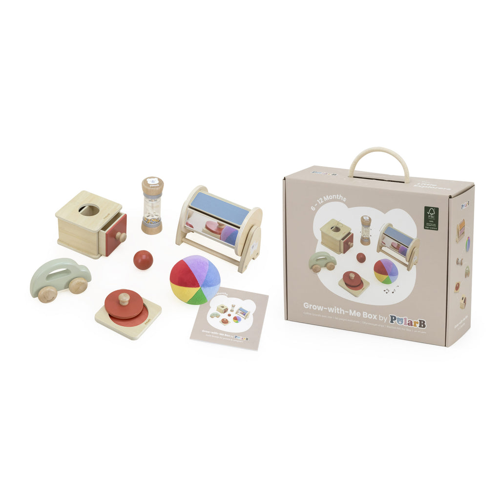 Grow With Me Little Explorers Box (6–12 Months) | Baby Sensory Montessori Toy Set