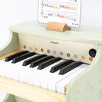 My First Wooden Piano for Kids (Green) | Educational Musical Toy with Song Book