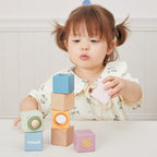 Sensory Blocks 8 Pcs Wooden Baby Toy Set | Montessori Sensory Learning Blocks