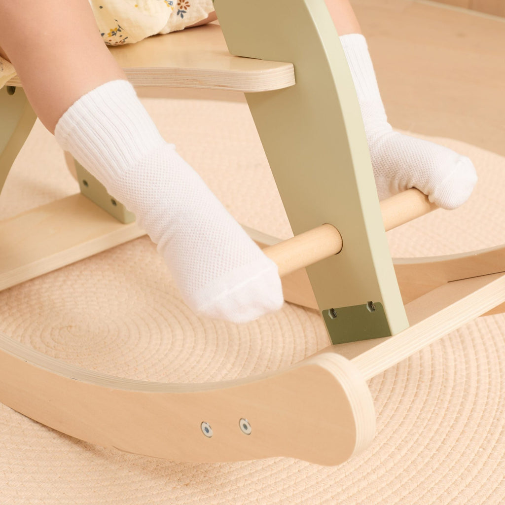 Wooden Rocking Horse Kids Toy | Classic Ride-On Balance Toy for Toddlers