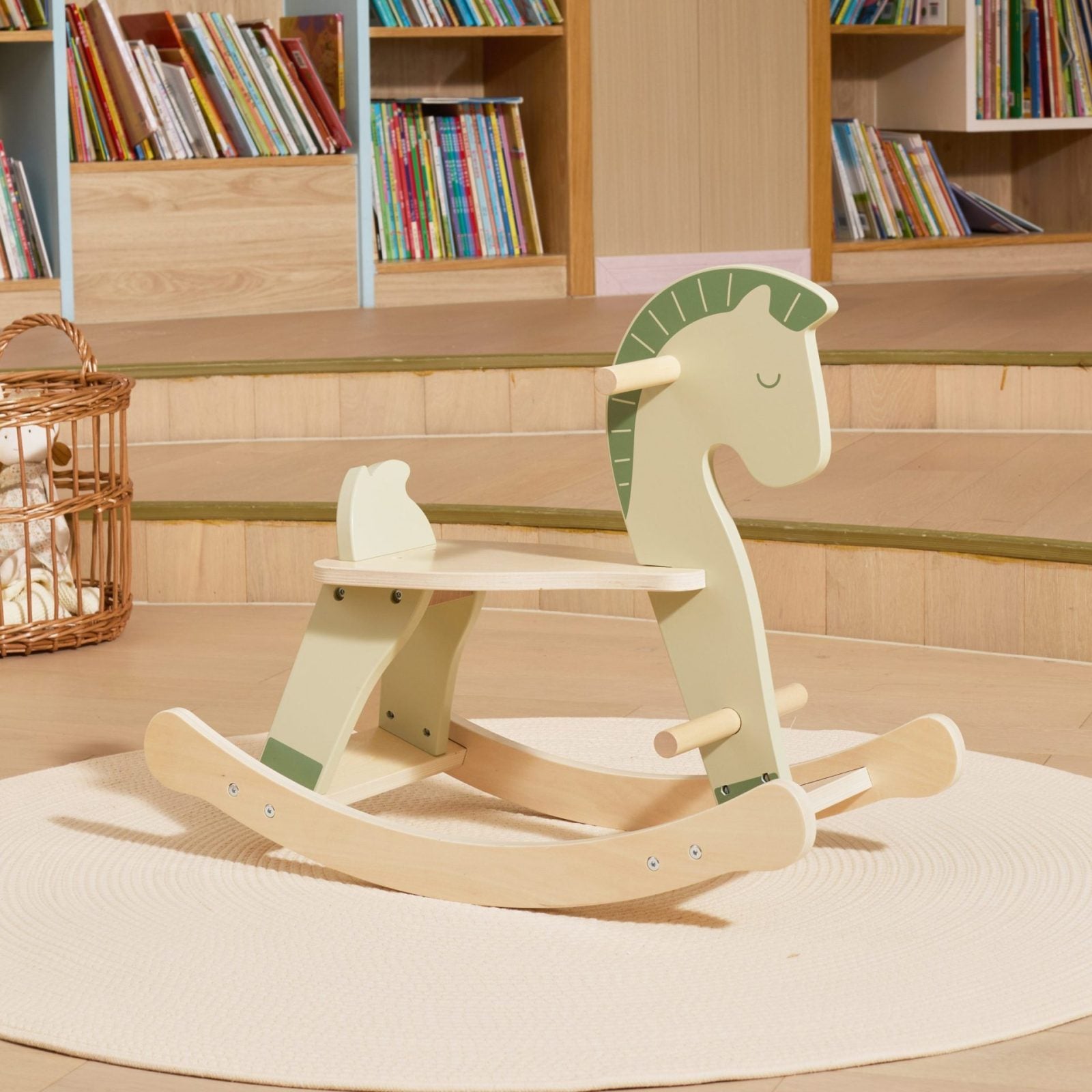 Wooden Rocking Horse Kids Toy | Classic Ride-On Balance Toy for Toddlers