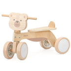 Wooden Trike Brown Bear Kids Ride-On Toy | Balance Training Tricycle 12+ Months