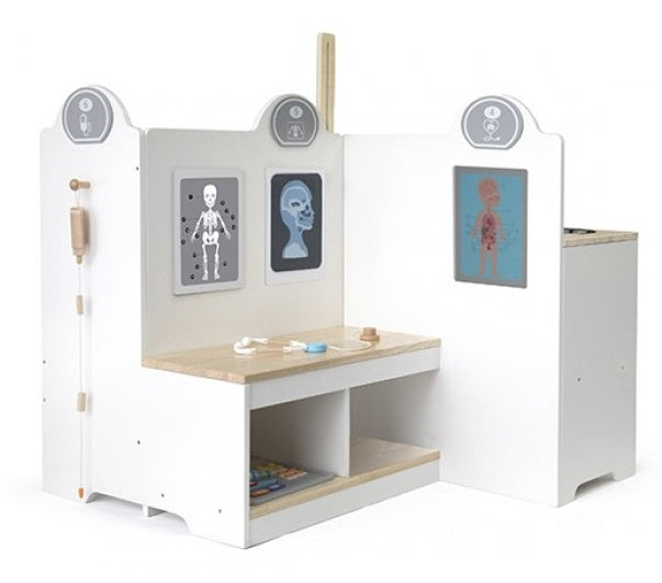 Medical Center Pretend Play Set | Wooden Doctor Hospital Toy for Kids