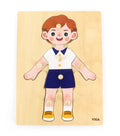 Body Part Puzzle Boy 7pcs | Wooden Human Body Learning Puzzle